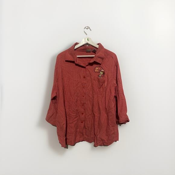 Looney Tunes Women’s Warner‎ Brothers Tweety Bird Button Up Shirt Size 26W / 28W - Picture 1 of 7